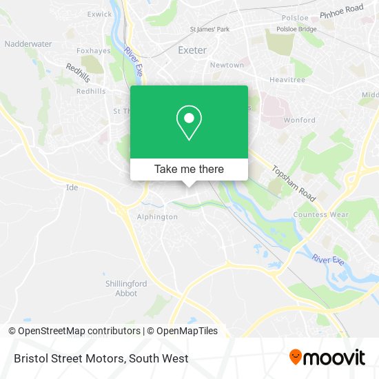 Bristol Street Motors map