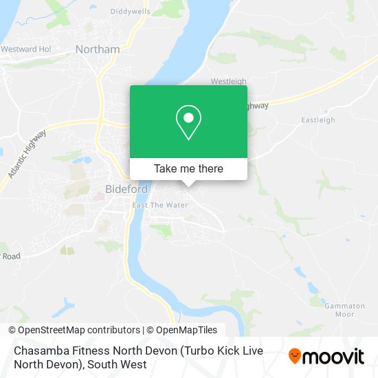 Chasamba Fitness North Devon (Turbo Kick Live North Devon) map