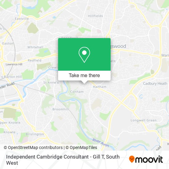 Independent Cambridge Consultant - Gill T map