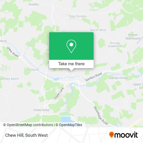 Chew Hill map