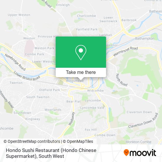 Hondo Sushi Restaurant (Hondo Chinese Supermarket) map