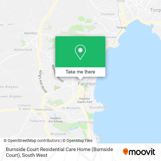 Burnside Court Residential Care Home map