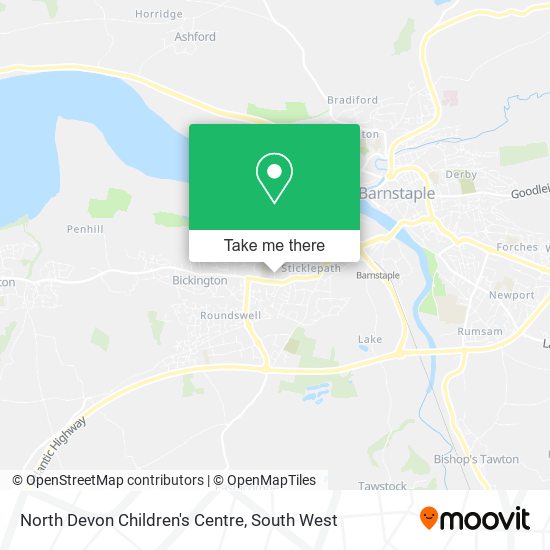 North Devon Children's Centre map