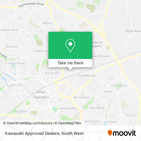 Kawasaki Approved Dealers map