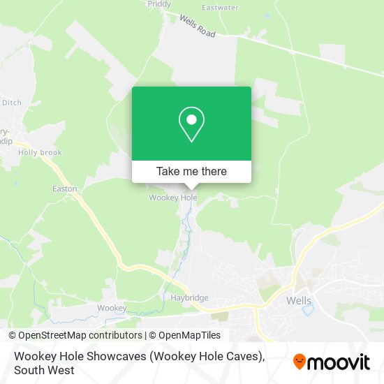 Wookey Hole Showcaves (Wookey Hole Caves) map