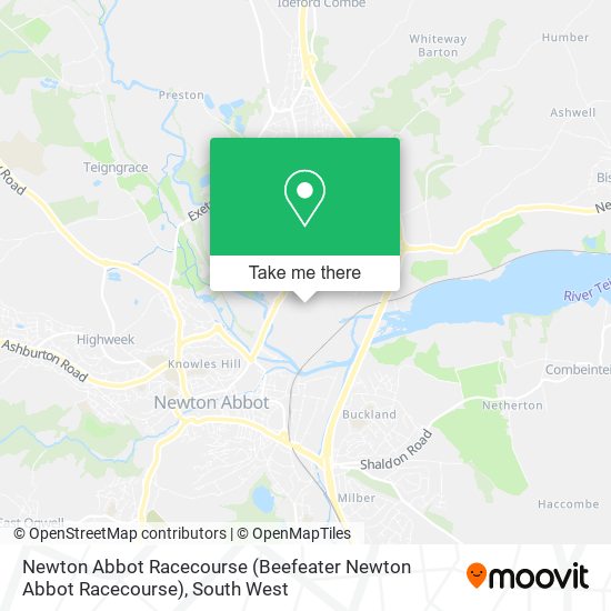 Newton Abbot Racecourse map