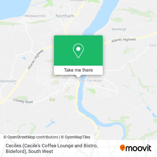 Ceciles (Cecile's Coffee Lounge and Bistro, Bideford) map