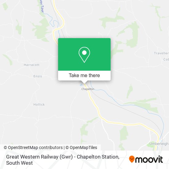 Great Western Railway (Gwr) - Chapelton Station map