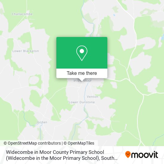 Widecombe in Moor County Primary School map