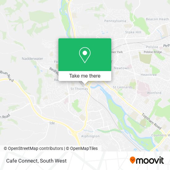 Cafe Connect map
