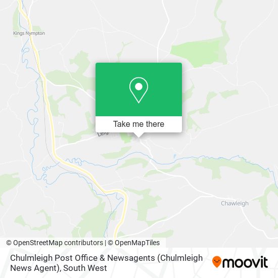 Chulmleigh Post Office & Newsagents (Chulmleigh News Agent) map