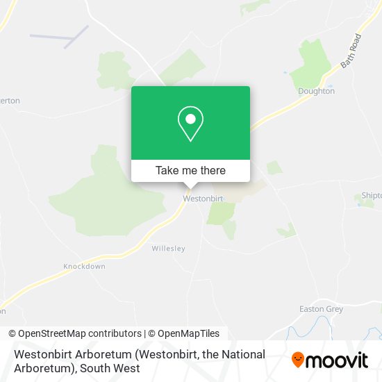 Westonbirt Arboretum (Westonbirt, the National Arboretum) map