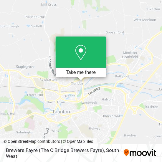 Brewers Fayre (The O'Bridge Brewers Fayre) map