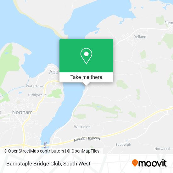 Barnstaple Bridge Club map