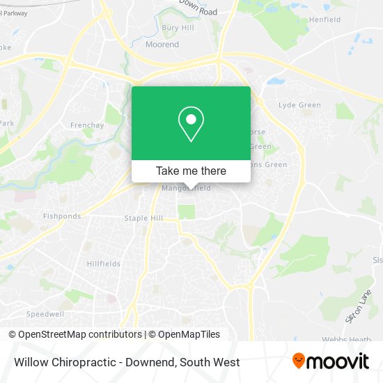 Willow Chiropractic - Downend map