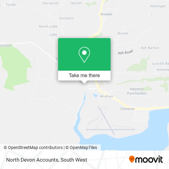 North Devon Accounts map