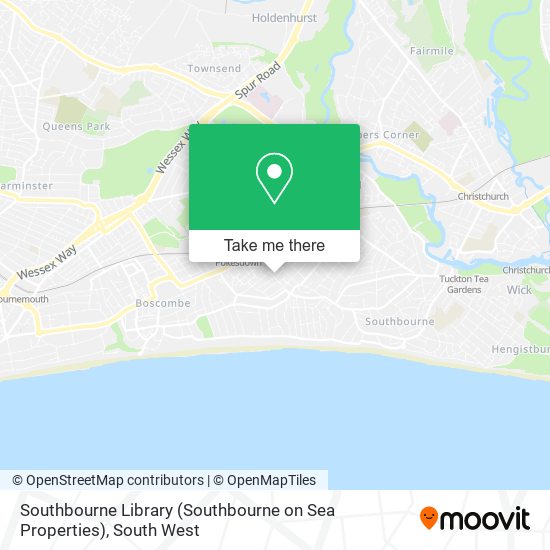 Southbourne Library (Southbourne on Sea Properties) map