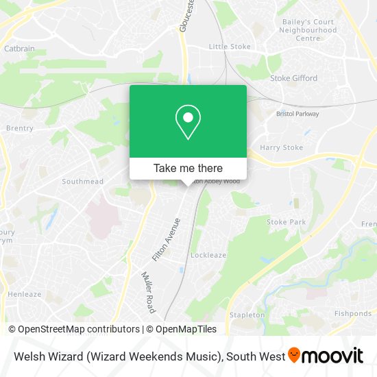 Welsh Wizard (Wizard Weekends Music) map