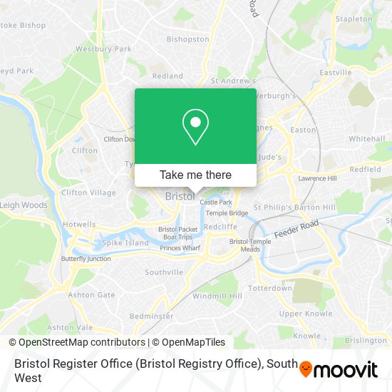 Bristol Register Office (Bristol Registry Office) map