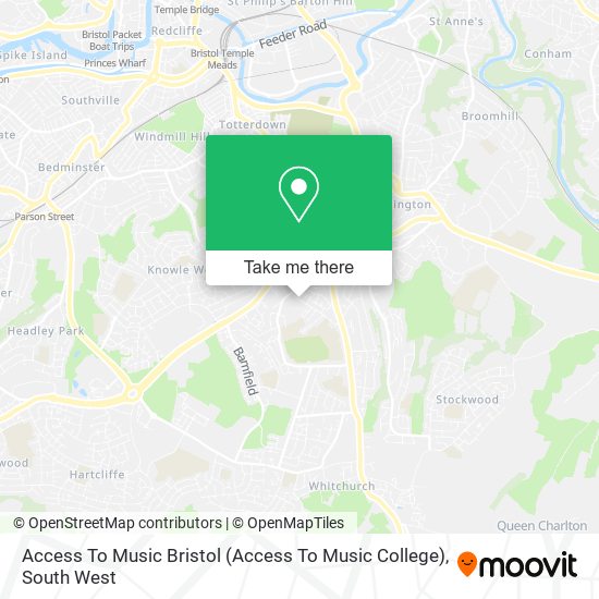 Access To Music Bristol map