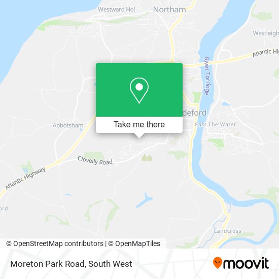 Moreton Park Road map