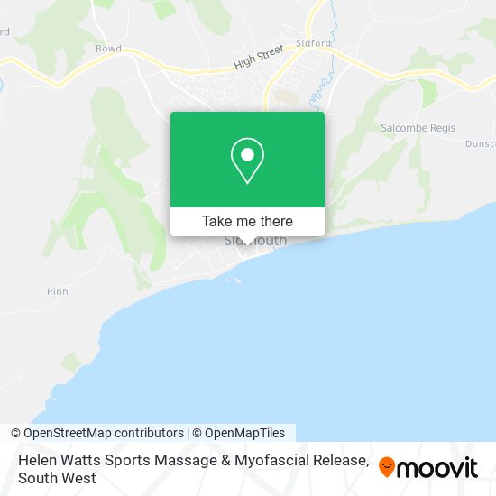 Helen Watts Sports Massage & Myofascial Release map