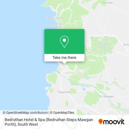 Bedruthan Hotel & Spa (Bedruthan Steps Mawgan Porth) map