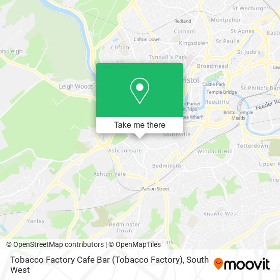 Tobacco Factory Cafe Bar map