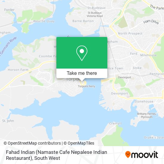 Fahad Indian (Namaste Cafe Nepalese Indian Restaurant) map