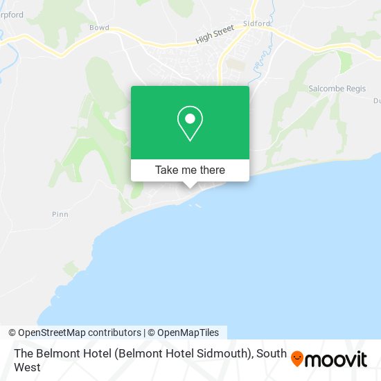 The Belmont Hotel (Belmont Hotel Sidmouth) map