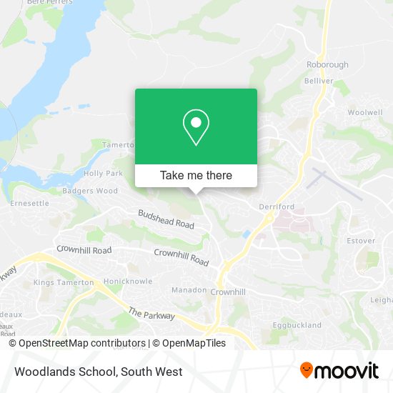 Woodlands School map