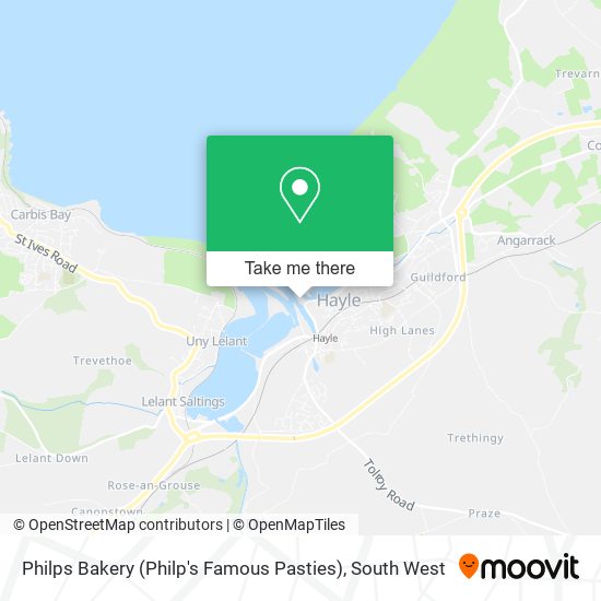 Philps Bakery (Philp's Famous Pasties) map