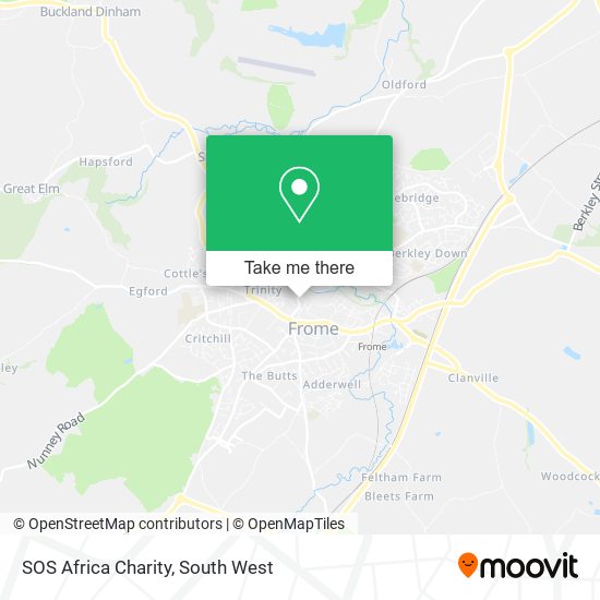 SOS Africa Charity map