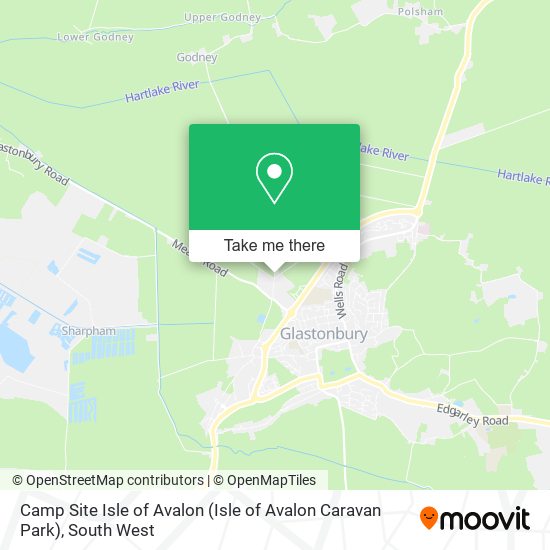 Camp Site Isle of Avalon (Isle of Avalon Caravan Park) map