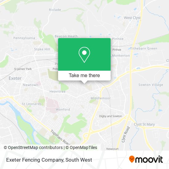 Exeter Fencing Company map