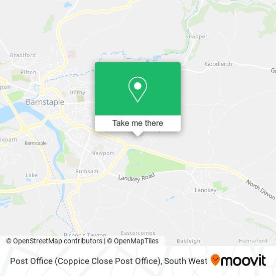 Post Office (Coppice Close Post Office) map