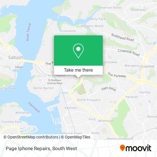 Page Iphone Repairs map