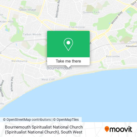 Bournemouth Spiritualist National Church map