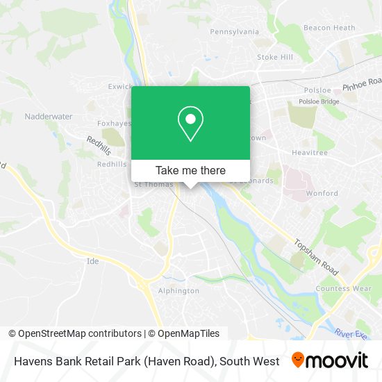 Havens Bank Retail Park (Haven Road) map