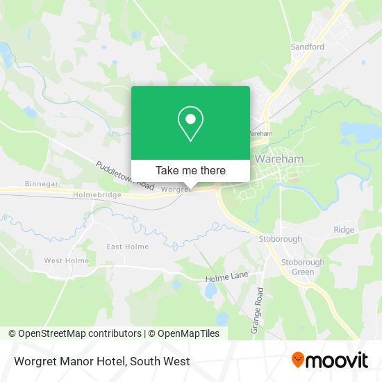 Worgret Manor Hotel map