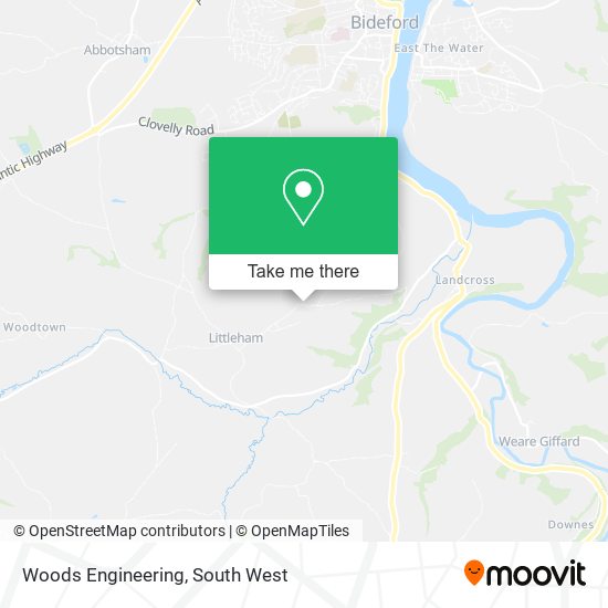 Woods Engineering map