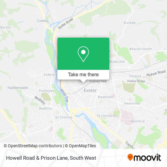 Howell Road & Prison Lane map