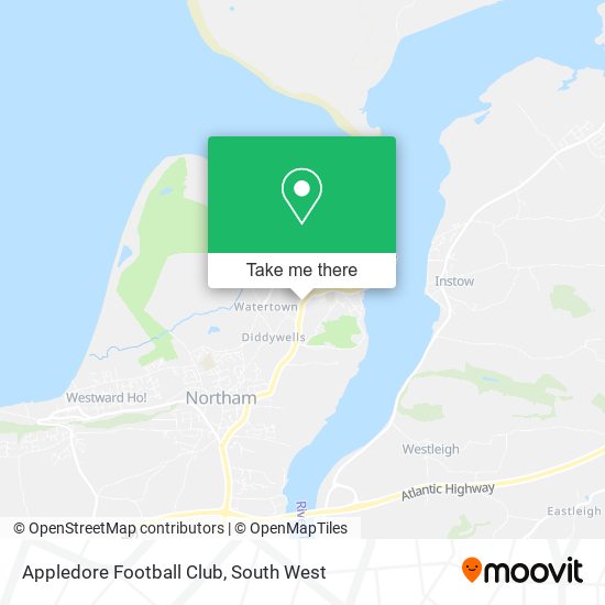 Appledore Football Club map
