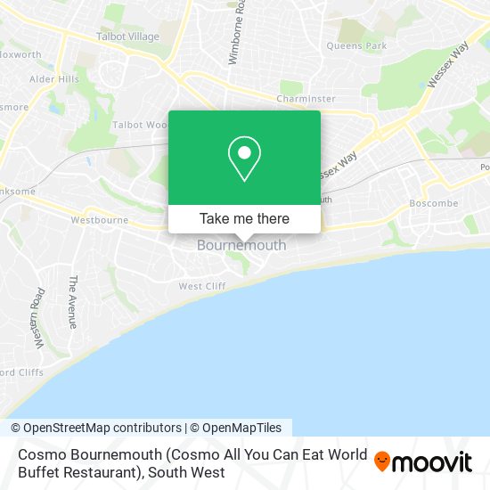 Cosmo Bournemouth (Cosmo All You Can Eat World Buffet Restaurant) map