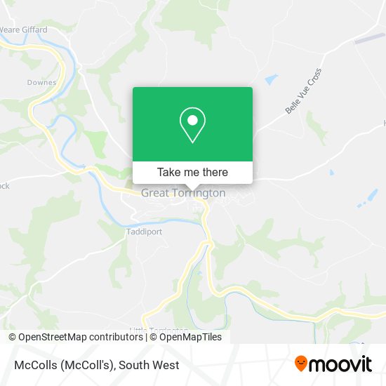 McColls (McColl's) map