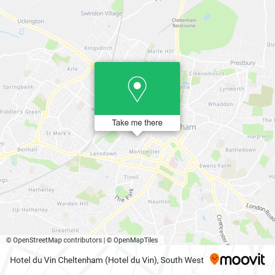 Hotel du Vin Cheltenham map