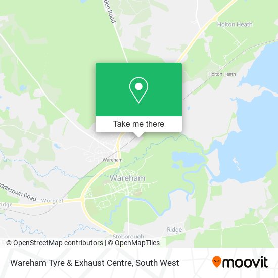 Wareham Tyre & Exhaust Centre map