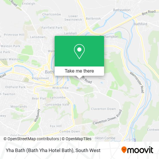 Yha Bath (Bath Yha Hotel Bath) map