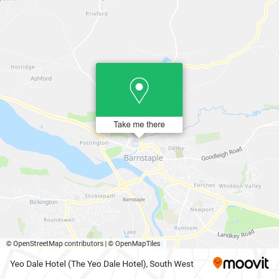 Yeo Dale Hotel map