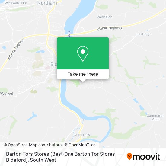 Barton Tors Stores (Best-One Barton Tor Stores Bideford) map